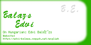 balazs edvi business card